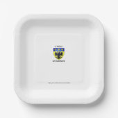 Assiettes Jetables - blason de L'Aigle - Normandie ペーパープレート (正面)