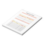 Assignment Trackerメモ帳 ノートパッド (回転)