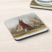 Assiniboinの責任者の皮ロッジは、16をからのめっきします コースター (左側)