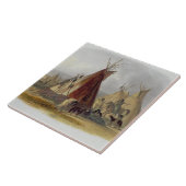 Assiniboinの責任者の皮ロッジは、16をからのめっきします タイル (側面)