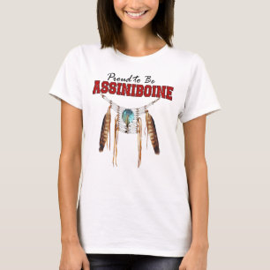 Assiniboineによって適合のジャージーのリラックスされるTシャツがあること Tシャツ