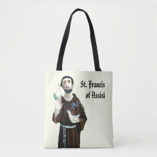 Assisiのカトリック教の聖者のトートバックのSt Francis トートバッグ