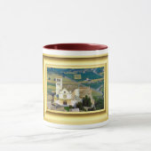 Assisiの上部のバシリカ会堂 マグカップ (中央)