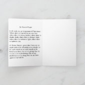 Assisiの動物愛好家のSt Francis カード (内部)