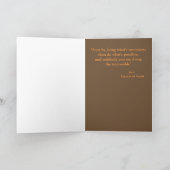 Assisiの引用文のカトリック教カードSt Francis カード (内部)