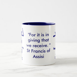 Assisiの引用文のSt. Francis ツートーンマグカップ
