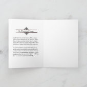 Assisiの挨拶状w/prayerのSt Francis カード (内部)