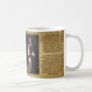 Assisiの祈りの言葉のSt. Francis コーヒーマグカップ