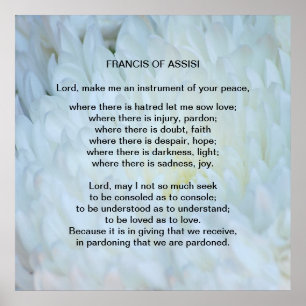 Assisiの祈りの言葉のSt. Francis ポスター