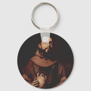 AssisiのJusepe de Ribera- St Francis キーホルダー