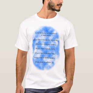 AssisiのSt Francisの祈りの言葉 Tシャツ