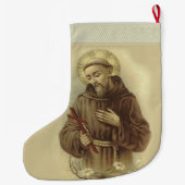 AssisiのSt Francis ラージクリスマスストッキング (裏面)