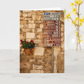 - Assisiイタリア-行くどの方法挨拶状か カード (黄色い花)