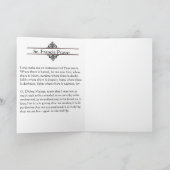 Assisiグリーティングカードの聖フランシス祈りの言葉付き カード (内部)