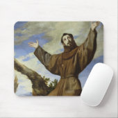 Assisi 1642年のSt Francis マウスパッド (マウス)