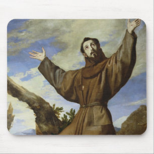 Assisi 1642年のSt Francis マウスパッド