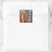 Assisi、c.1480のセントマイケルそしてSt Francis スクエアシール (バッグ)
