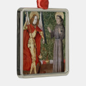 Assisi、c.1480のセントマイケルそしてSt Francis メタルオーナメント (右)
