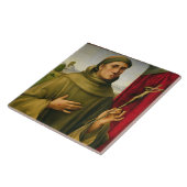 Assissi、c.1490 (パネルのテンペラ)のSt Francis タイル (側面)