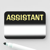 「ASSISTANT」はっきりした名タグ 名札 (インサイチュ)