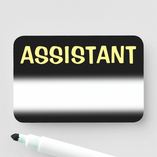 「ASSISTANT」はっきりした名タグ 名札 (インサイチュ)