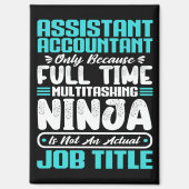 Assistant Accountant Job Title Funny Profession マグネット (正面)