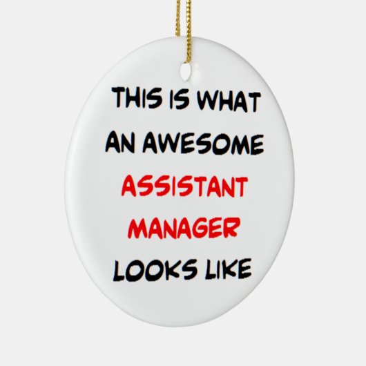 assistant manager, awesome セラミックオーナメント (右)