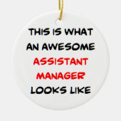 assistant manager, awesome セラミックオーナメント (正面)