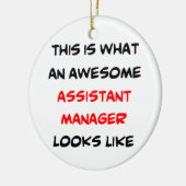 assistant manager, awesome セラミックオーナメント (左)