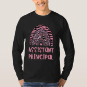 Assistant Principal Appreciation Leopard Print Rai Tシャツ (正面)