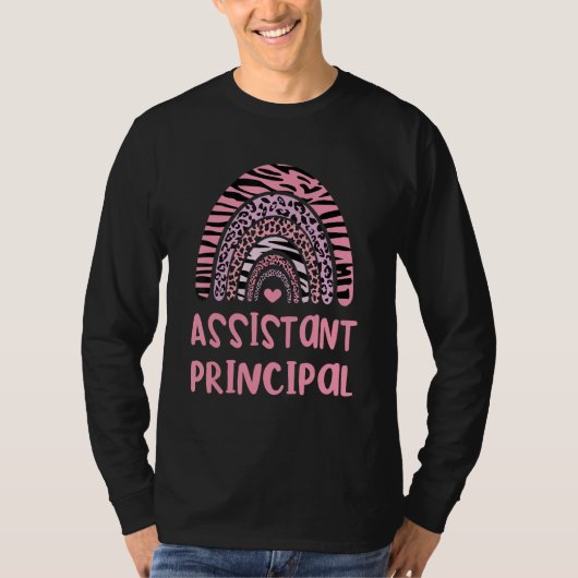 Assistant Principal Appreciation Leopard Print Rai Tシャツ (正面)