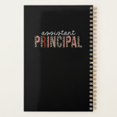 Assistant Principal Leopard Print Funny Gift プランナー手帳 (裏面)