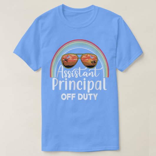 Assistant Principal Off Duty Sunglasses Beach Suns Tシャツ (デザイン正面)