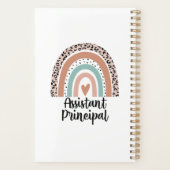 Assistant Principal Rainbow Leopard Funny Gift プランナー手帳 (裏面)
