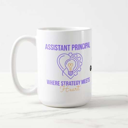 Assistant Principal Strategy Meets Heart Design コーヒーマグカップ (左)