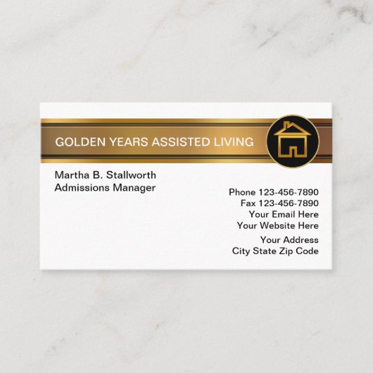 Assisted Living Business Card 名刺 (正面)