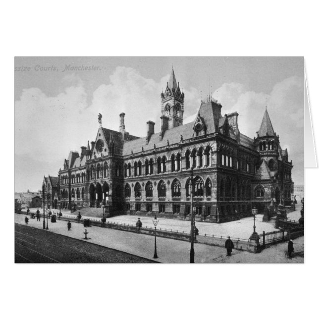 Assize裁判所、マンチェスター、c.1910 (正面横)