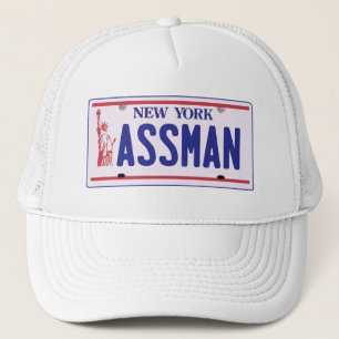 Assmanニューヨークのナンバープレートプロダクト キャップ