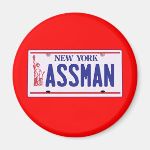 Assmanニューヨークのナンバープレートプロダクト マグネット