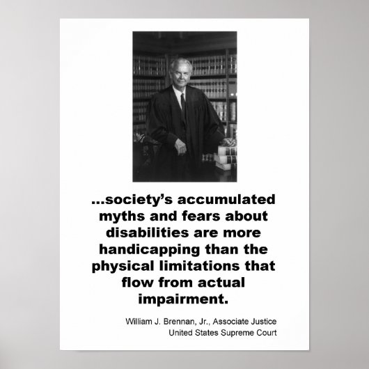 Associate Justice William J. Brennan, Jr. ポスター (正面)