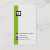 Associate Producer – 緑オーガニックの白 名刺 (裏面)