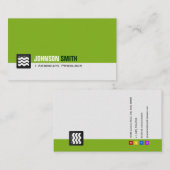 Associate Producer – 緑オーガニックの白 名刺 (正面/裏面)