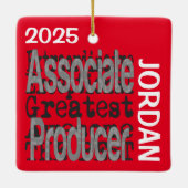 Associate Producer Extraordinaireカスタム セラミックオーナメント (裏面)