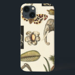 Assorted Animals Painted on Cream Background iPhone 13ケース<br><div class="desc">The wonders of nature are shown in this piece by Vision Studio. Creepy insects mix with an elephant,  butterfly and other assorted animals. If you love nature this is the print for you!</div>