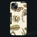 Assorted Animals Painted on Cream Background iPhone 13ケース<br><div class="desc">The wonders of nature are shown in this piece by Vision Studio. Creepy insects mix with an elephant, butterfly and other assorted animals. If you love nature this is the print for you!</div>