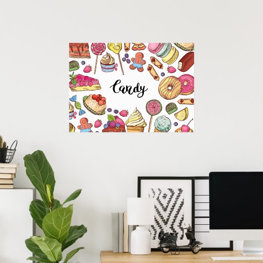 Assorted Candy ポスター (ホームオフィス)