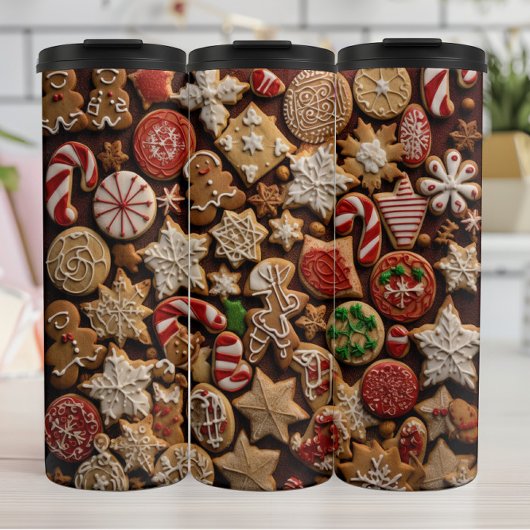 Assorted Christmas Cookies Pattern タンブラー