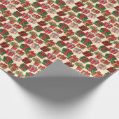 Assorted Christmas Presents & Bows  ラッピングペーパー (角)