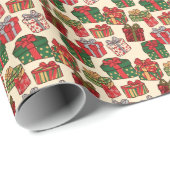 Assorted Christmas Presents & Bows  ラッピングペーパー (ロールコーナー)
