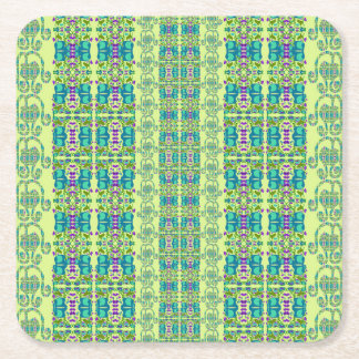 Assorted Floral Cupflowers スクエアペーパーコースター